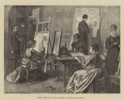 サウスケンジントン博物館のタイル画 作： Francis Wilfred Lawson
